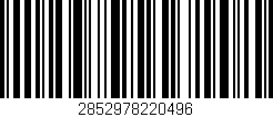 Código de barras (EAN, GTIN, SKU, ISBN): '2852978220496'