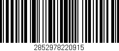 Código de barras (EAN, GTIN, SKU, ISBN): '2852978220915'