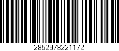 Código de barras (EAN, GTIN, SKU, ISBN): '2852978221172'