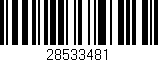 Código de barras (EAN, GTIN, SKU, ISBN): '28533481'