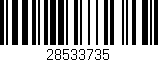Código de barras (EAN, GTIN, SKU, ISBN): '28533735'