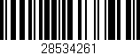 Código de barras (EAN, GTIN, SKU, ISBN): '28534261'