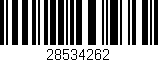 Código de barras (EAN, GTIN, SKU, ISBN): '28534262'