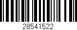 Código de barras (EAN, GTIN, SKU, ISBN): '28541522'