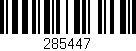 Código de barras (EAN, GTIN, SKU, ISBN): '285447'