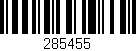 Código de barras (EAN, GTIN, SKU, ISBN): '285455'