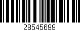 Código de barras (EAN, GTIN, SKU, ISBN): '28545699'