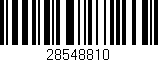 Código de barras (EAN, GTIN, SKU, ISBN): '28548810'