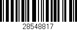 Código de barras (EAN, GTIN, SKU, ISBN): '28548817'