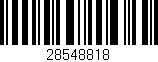 Código de barras (EAN, GTIN, SKU, ISBN): '28548818'