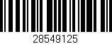 Código de barras (EAN, GTIN, SKU, ISBN): '28549125'