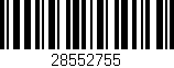 Código de barras (EAN, GTIN, SKU, ISBN): '28552755'