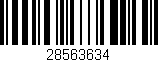 Código de barras (EAN, GTIN, SKU, ISBN): '28563634'
