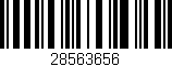 Código de barras (EAN, GTIN, SKU, ISBN): '28563656'