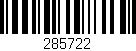 Código de barras (EAN, GTIN, SKU, ISBN): '285722'