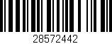 Código de barras (EAN, GTIN, SKU, ISBN): '28572442'