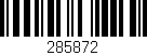 Código de barras (EAN, GTIN, SKU, ISBN): '285872'