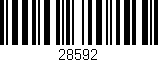 Código de barras (EAN, GTIN, SKU, ISBN): '28592'
