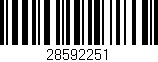 Código de barras (EAN, GTIN, SKU, ISBN): '28592251'
