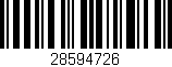Código de barras (EAN, GTIN, SKU, ISBN): '28594726'