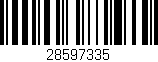 Código de barras (EAN, GTIN, SKU, ISBN): '28597335'