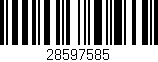Código de barras (EAN, GTIN, SKU, ISBN): '28597585'