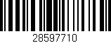 Código de barras (EAN, GTIN, SKU, ISBN): '28597710'