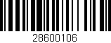 Código de barras (EAN, GTIN, SKU, ISBN): '28600106'