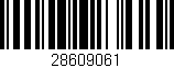 Código de barras (EAN, GTIN, SKU, ISBN): '28609061'