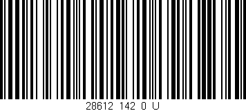 Código de barras (EAN, GTIN, SKU, ISBN): '28612_142_0_U'