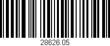 Código de barras (EAN, GTIN, SKU, ISBN): '28626.05'