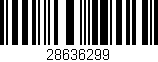 Código de barras (EAN, GTIN, SKU, ISBN): '28636299'