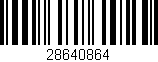 Código de barras (EAN, GTIN, SKU, ISBN): '28640864'