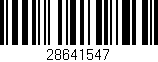 Código de barras (EAN, GTIN, SKU, ISBN): '28641547'