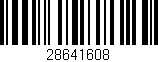 Código de barras (EAN, GTIN, SKU, ISBN): '28641608'