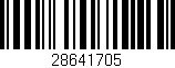 Código de barras (EAN, GTIN, SKU, ISBN): '28641705'