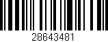 Código de barras (EAN, GTIN, SKU, ISBN): '28643481'