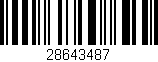 Código de barras (EAN, GTIN, SKU, ISBN): '28643487'