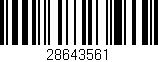 Código de barras (EAN, GTIN, SKU, ISBN): '28643561'