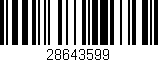 Código de barras (EAN, GTIN, SKU, ISBN): '28643599'