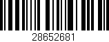 Código de barras (EAN, GTIN, SKU, ISBN): '28652681'