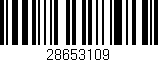 Código de barras (EAN, GTIN, SKU, ISBN): '28653109'