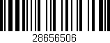 Código de barras (EAN, GTIN, SKU, ISBN): '28656506'