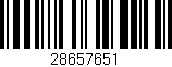 Código de barras (EAN, GTIN, SKU, ISBN): '28657651'