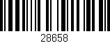 Código de barras (EAN, GTIN, SKU, ISBN): '28658'