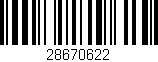 Código de barras (EAN, GTIN, SKU, ISBN): '28670622'