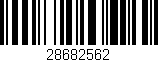 Código de barras (EAN, GTIN, SKU, ISBN): '28682562'