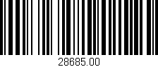 Código de barras (EAN, GTIN, SKU, ISBN): '28685.00'