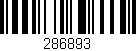 Código de barras (EAN, GTIN, SKU, ISBN): '286893'
