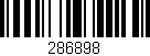 Código de barras (EAN, GTIN, SKU, ISBN): '286898'